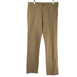 McGregor Khaki Chino Pants 34 x 33 Pockets Straight Leg Stretch Business Casual